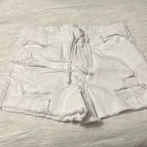 White YMI shorts